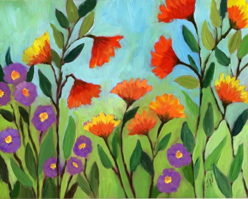 My Flower Art oil painting-myflowerjournal.com