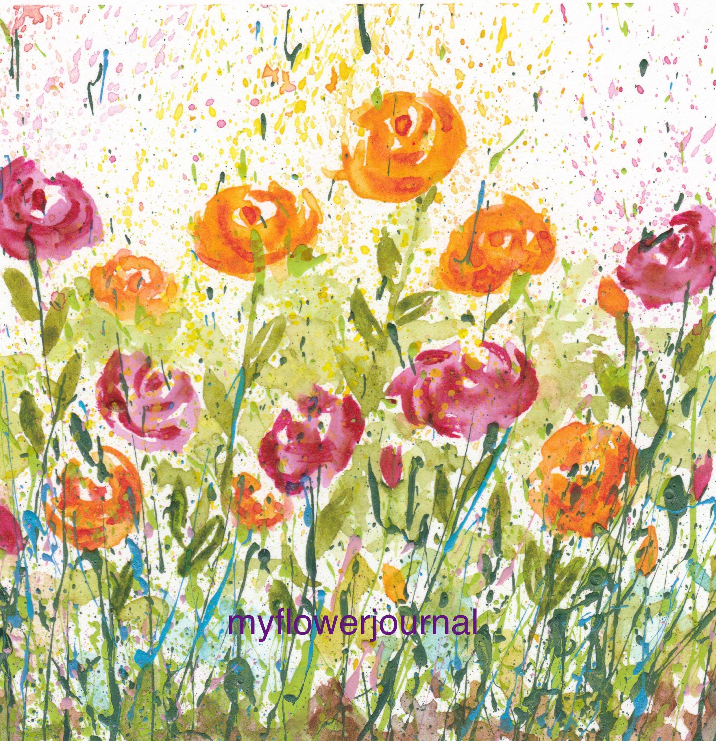 Using Flower Photos for Splattered Paint Art Inspiration ...