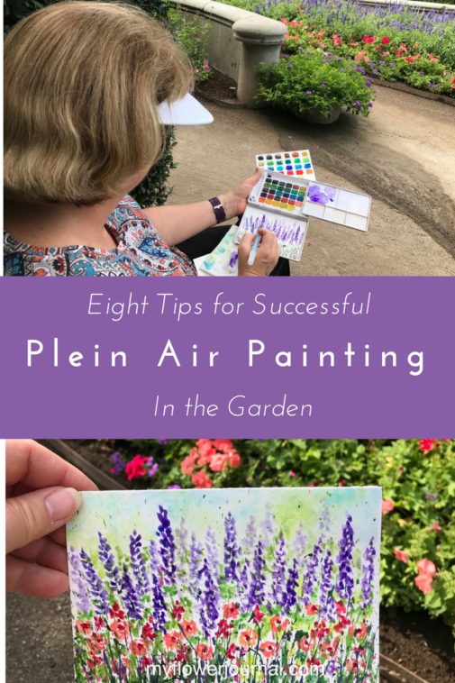 Plein Air Painting In A Garden My Flower Journal