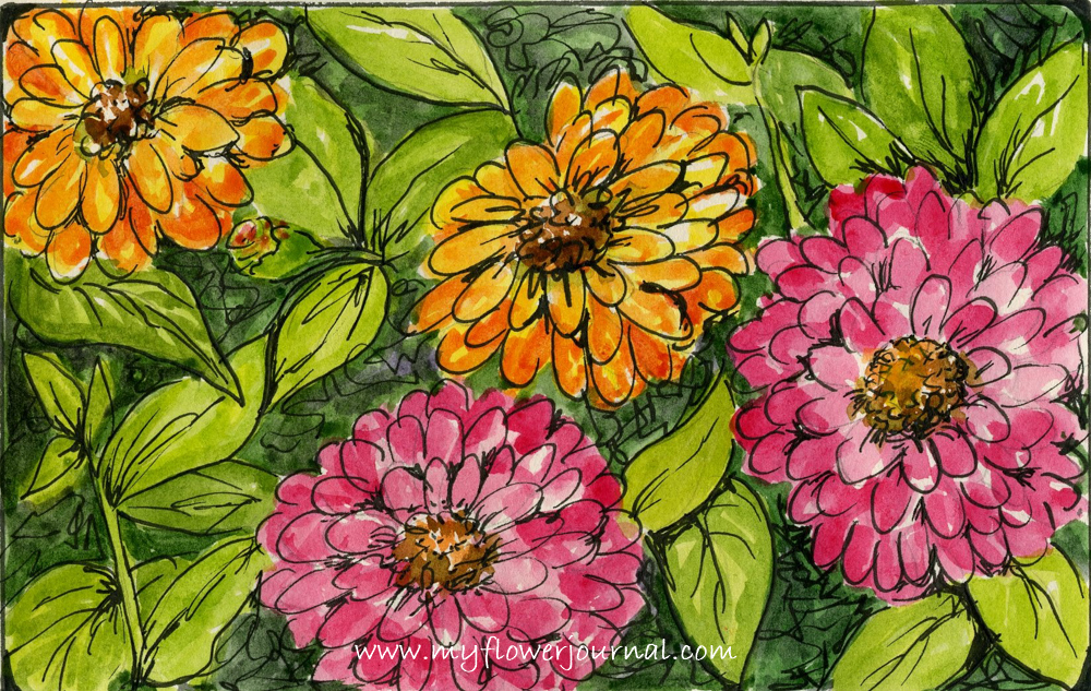 My Watercolor Flower Journal My Flower Journal