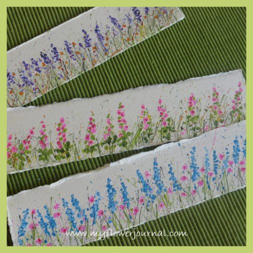 Make Splattered Paint Flower Art gift tags