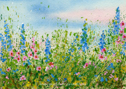 Create a splattered paint flower garden-no drawing required-myflowerjournal.com (2)