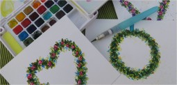 How To Paint A Watercolor Flower Wreath-myflowerjournal.com