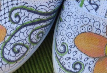 A Fun Summer Craft: Painted Shoes
