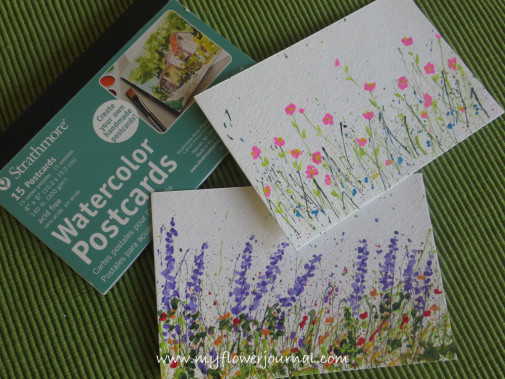 Splattered Paint Flower Garden Cards-myflowerjournal (2)