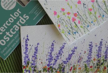 How to Make Splattered Paint Flower Cards
