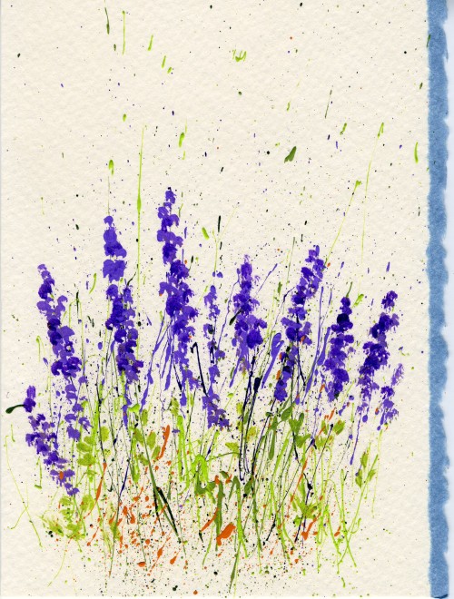 How to Make Splattered Paint Flower Cards - My Flower Journal