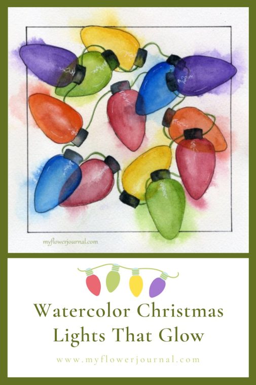 Watercolor Christmas Lights That Glow