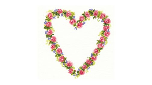 Painting Hearts and Roses Tutorial-myflowerjournal