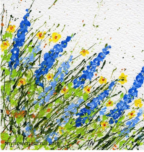 A Differnet Angle on Splatter Painting-myflowerjournal