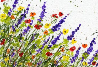 FAQ to Create Splattered Paint Flower Art