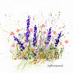 FAQ to Create Splattered Paint Flower Art-myflowerjournal