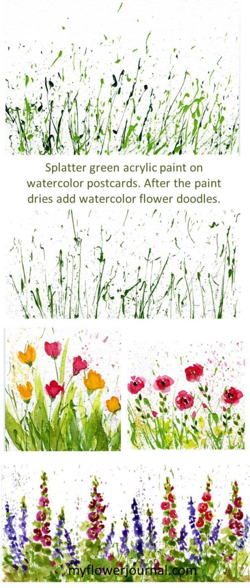 This is a fun way to make cards and postcards. Find more ideas on myflowerjournal.com