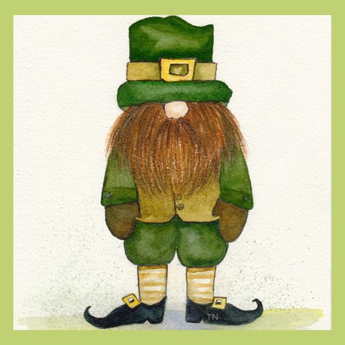 Follow my tutorial to Paint A Watercolor Leprechaun In A Few Easy Steps