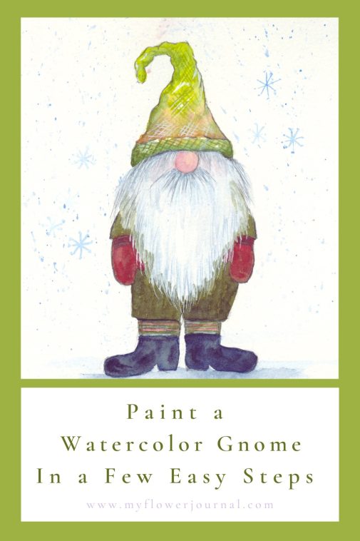 Paint a watercolor gnome in a few easy steps