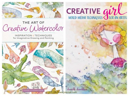 I love Danielle Donaldson's online art classes and books. They are full of whimsy, color and helpful watercolor techniques. myflowerjournal.com