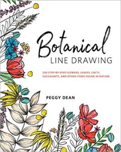 Botanical Line Drawing in supplies on myflowerjournal.com