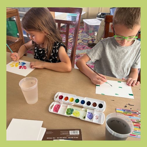 My grandkids and daughter enjoyed doing this color activity with me.